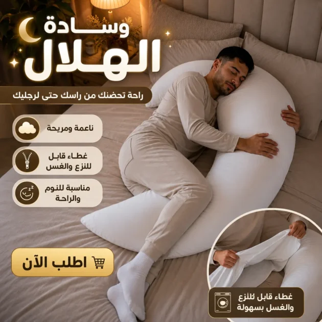 الوسادة الهلال لنوم مريح و عميق